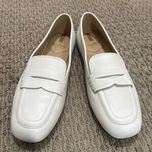 Sam Edelman White Tucker Loafers 10
